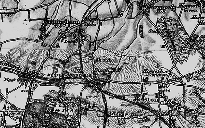Old map of Melton Constable in 1898