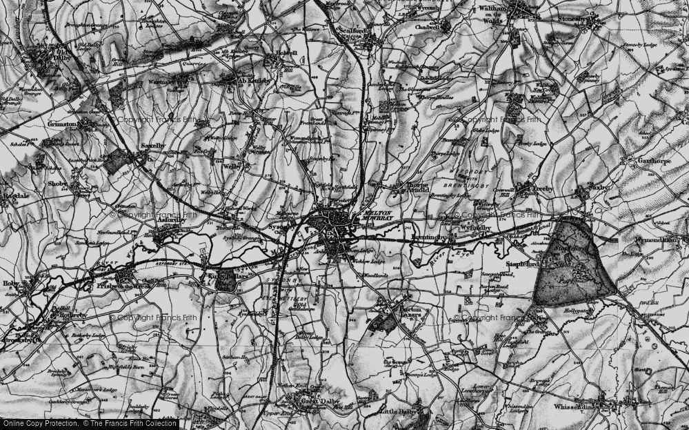 Historic Ordnance Survey Map of Melton Mowbray, 1899