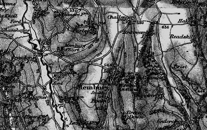 Old map of Membury in 1898