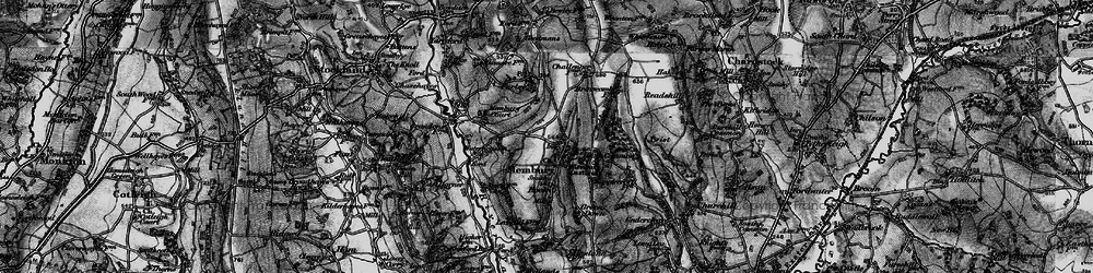 Old map of Membury in 1898
