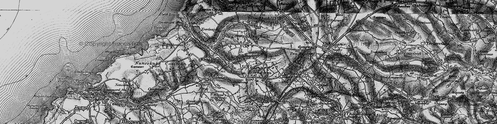 Old map of Menagissey in 1895