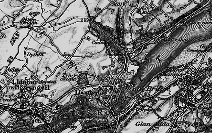 Old map of Menai Bridge in 1899