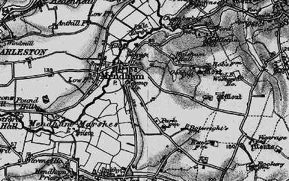 Old map of Mendham in 1898