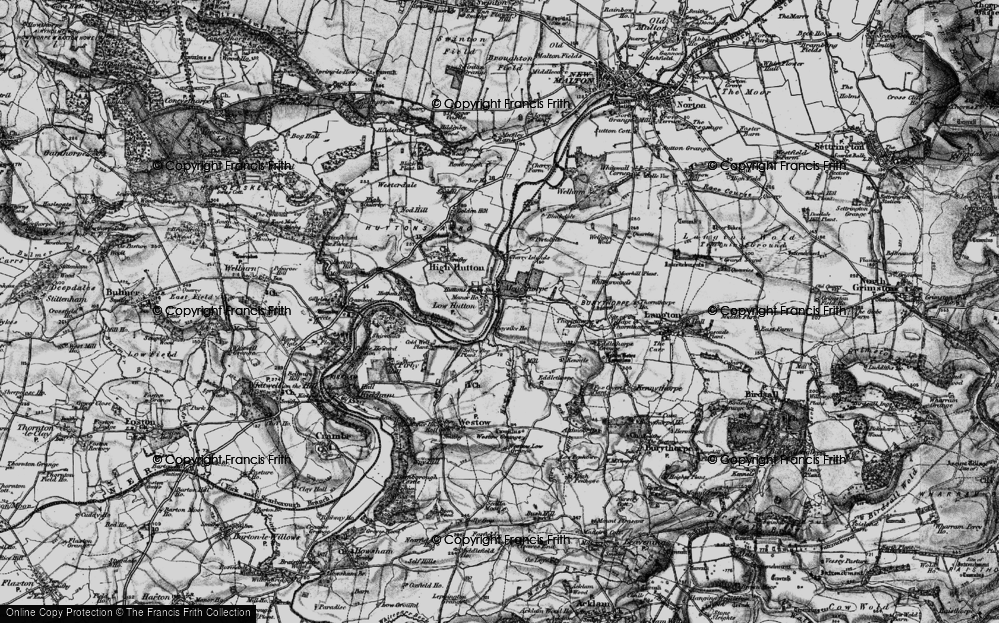 Old Map of Menethorpe, 1898 in 1898