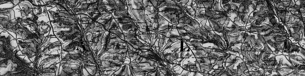 Old map of Menheniot in 1896