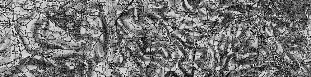 Old map of Carnmenellis in 1895