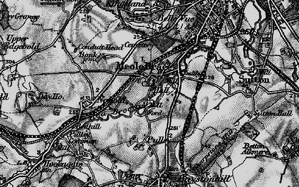 Old map of Meole Brace in 1899
