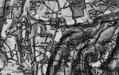 Old map of Meopham in 1895