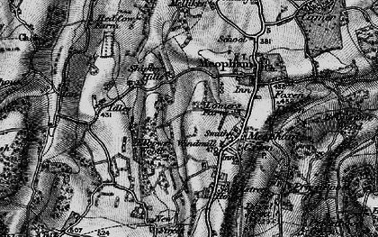 Old map of Meopham Green in 1895