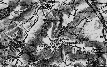 Old map of Meppershall in 1896