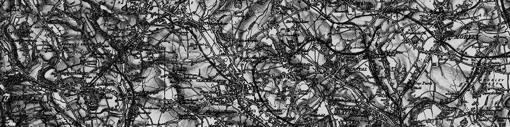 Old map of Merchant Fields in 1896