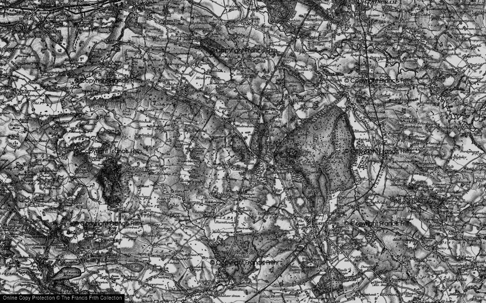 Old Map of Mere, 1896 in 1896