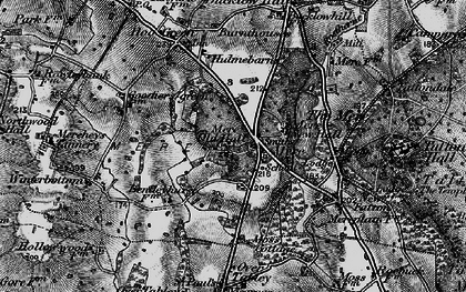 Old map of Mere in 1896