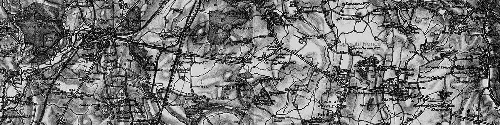 Old map of Mere Green in 1898