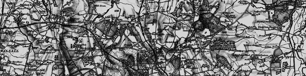 Old map of Mere Green in 1899