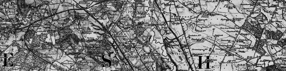 Old map of Mere Heath in 1896