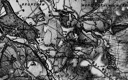 Old map of Mereclough in 1896