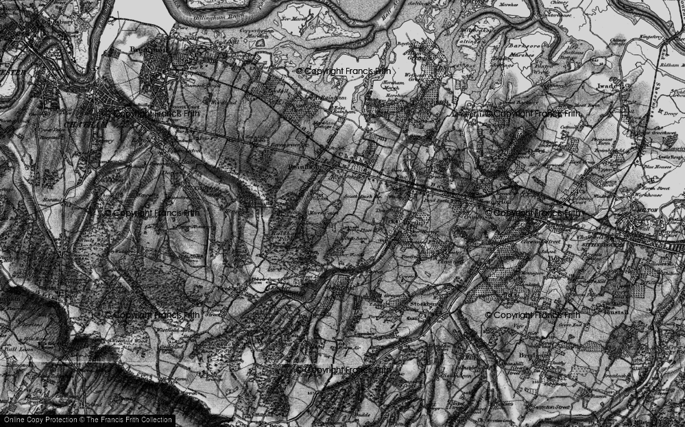 Old Map of Meresborough, 1895 in 1895