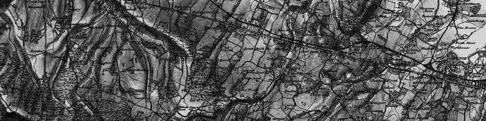 Old map of Meresborough in 1895