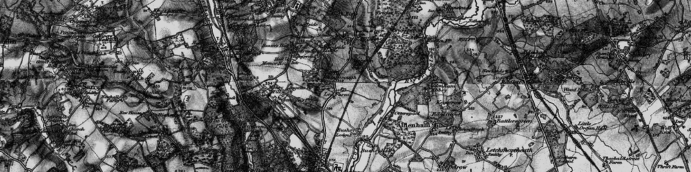 Old map of Meriden in 1896