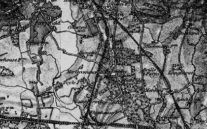 Old map of Merle Common in 1895