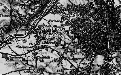 Old map of Merridale in 1899