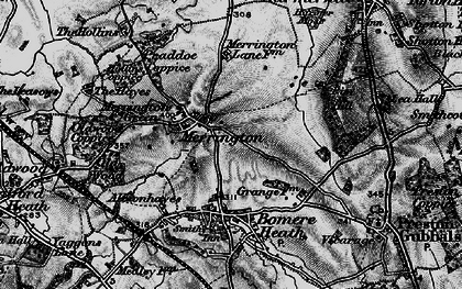 Old map of Merrington in 1899