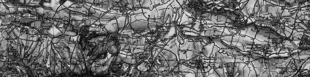 Old map of Merriott in 1898