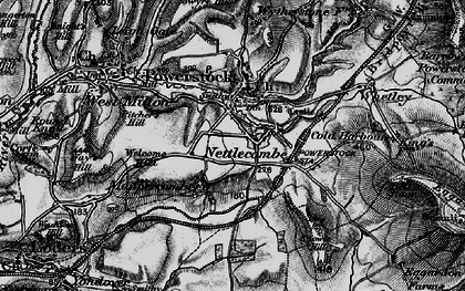 Old map of Merriott in 1898
