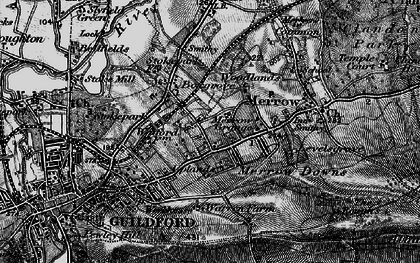 Old map of Merrow in 1896
