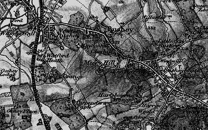 Old map of Merry Hill in 1896
