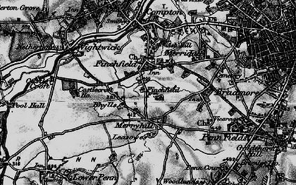 Old map of Merry Hill in 1899