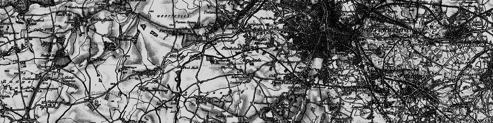 Old map of Merry Hill in 1899