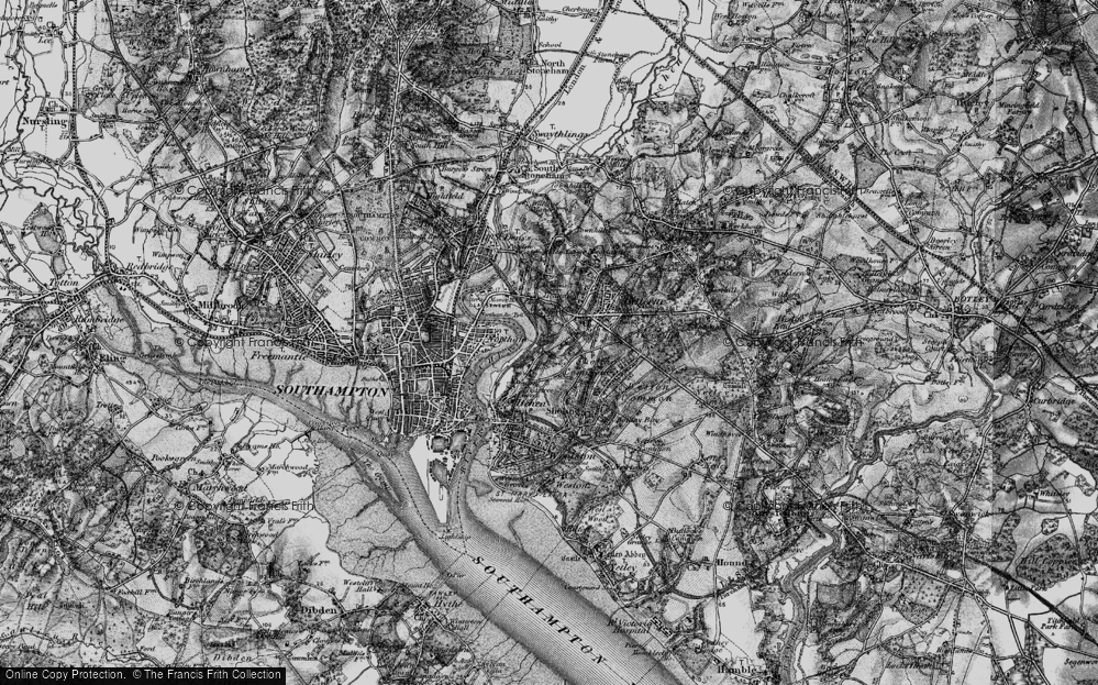 Old Map of Merry Oak, 1895 in 1895