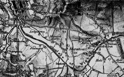 Old map of Merstone in 1895