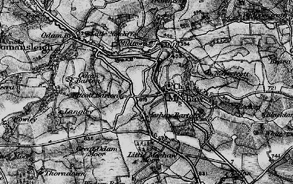 Old map of Bourne Park in 1898