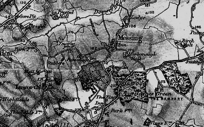 Old map of Messing in 1895