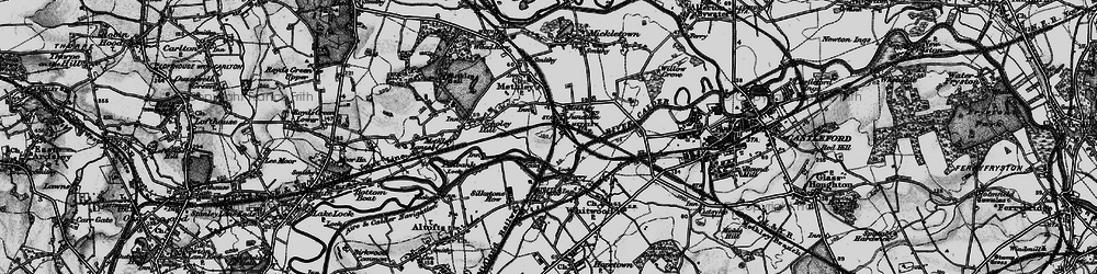 Old map of Methley Junction in 1896