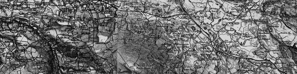 Old map of Alder Gill Syke in 1898