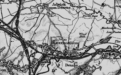 Old map of Mexborough in 1896