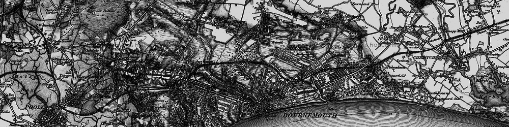 Old map of Meyrick Park in 1895