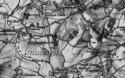 Old map of Michaelchurch in 1896