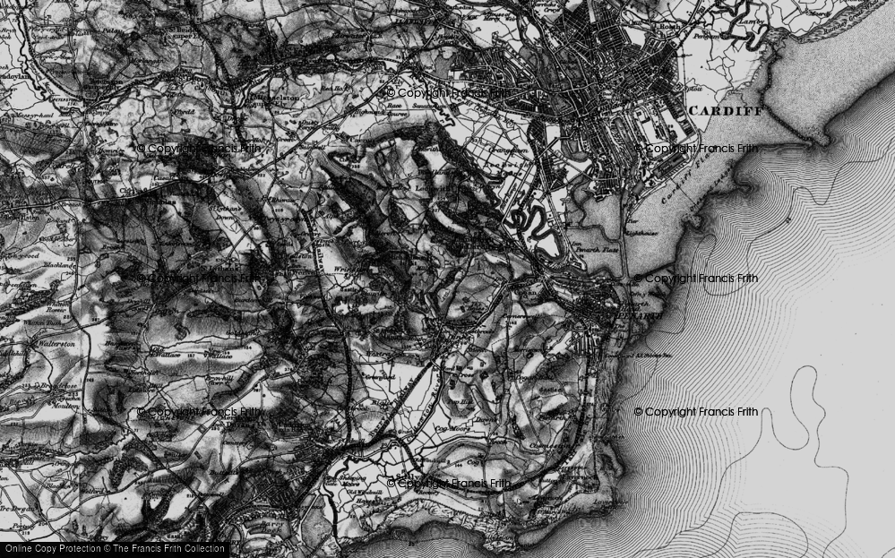 Old Map of Michaelston-le-Pit, 1898 in 1898