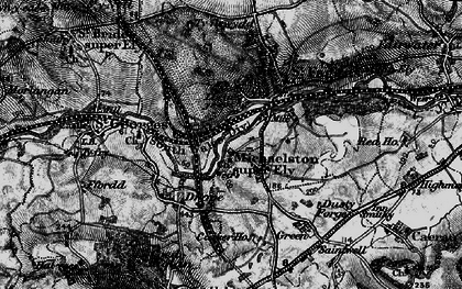 Old map of Michaelston-super-Ely in 1898