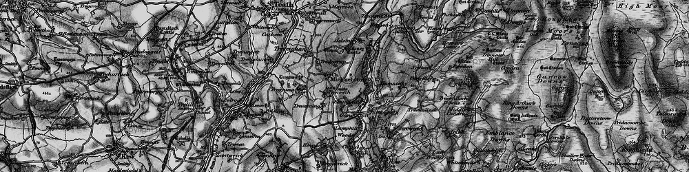 Old map of Michaelstow in 1895