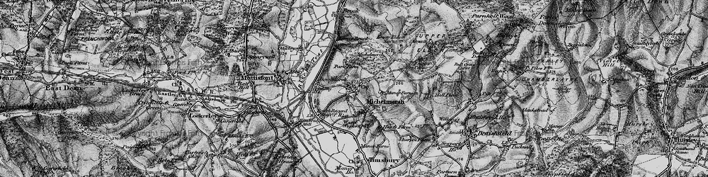 Old map of Michelmersh in 1895