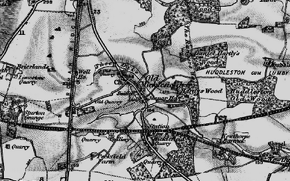 Old map of Micklefield in 1896