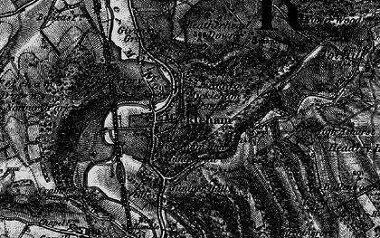Old map of Mickleham in 1896