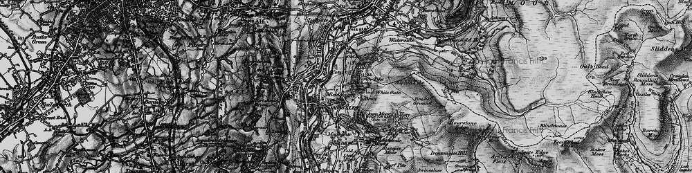 Old map of Abraham's Chair in 1896