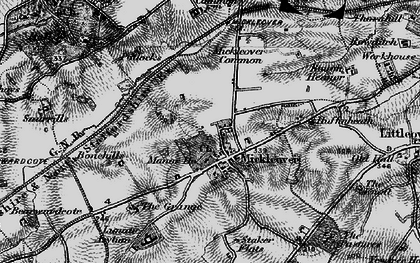 Old map of Mickleover in 1895